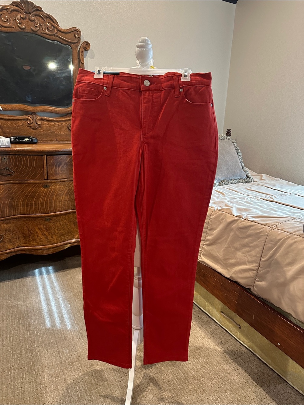 Bandolino Red Straight Leg Jeans